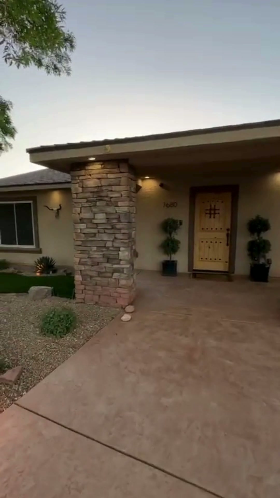 Beautiful Las Vegas landscape and artificial turf install by The Best Landscape LLC